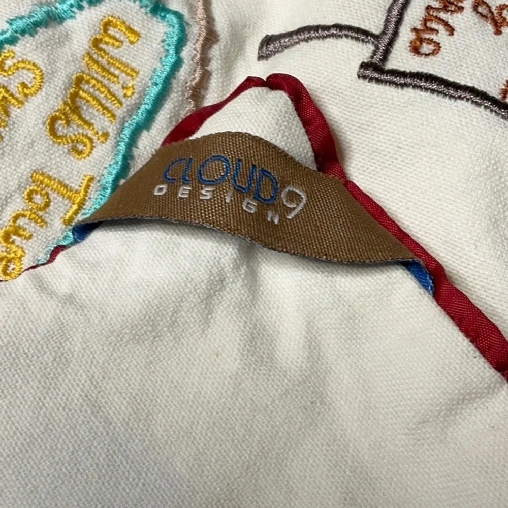 Chicago Embroidered Throw Pillow Cover